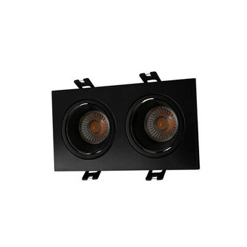 Встраиваемый светильник 2*GU5.3 DK3072-BK черный Denkirs