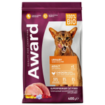 Корм для кошек AWARD Urinary , 400 г, курица с клюквой , цикорием и рыбьим жиром