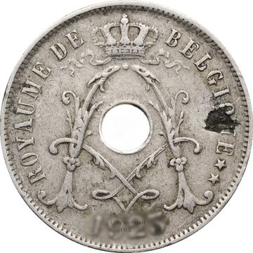 25 сантимов 1913-1929 Бельгия (надпись на французском - ROYAUME DE BELGIQUE)