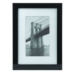 Фоторамка Image Art 601 10х15 пластиковая со стеклом чёрная