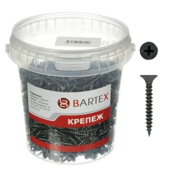 Bartex Саморез по металлу 3.5х25 мм и гипсокартону набор 1000 шт