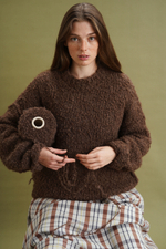 Свитер "Тедди" шоколадного цвета