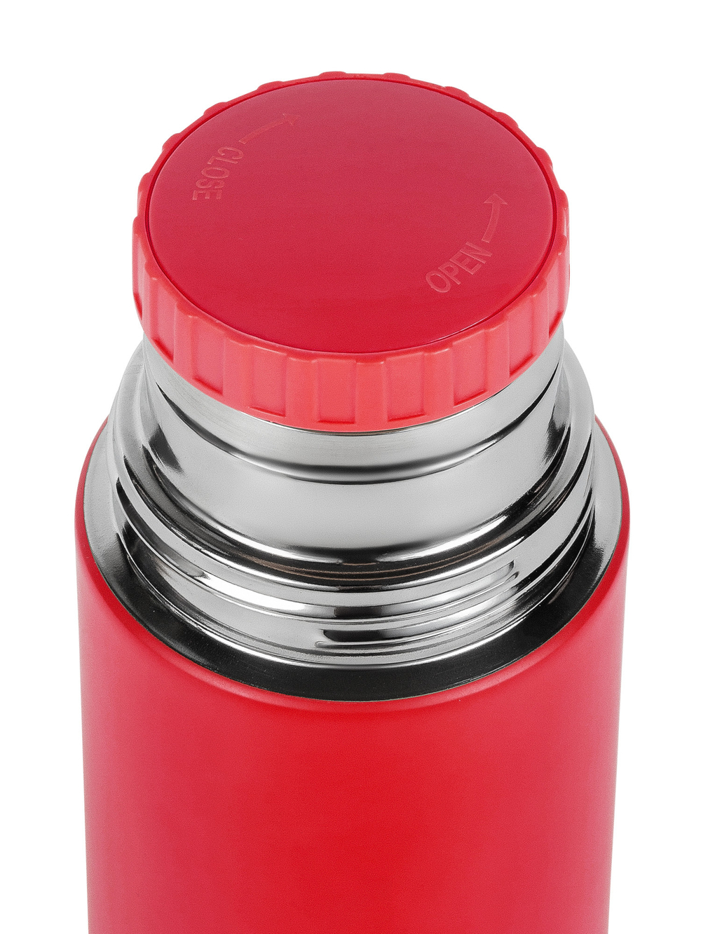 Термос Relaxika 101 (0,35 литра), красный (без лого)