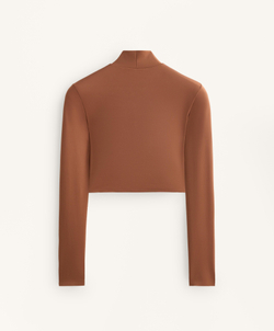 Oysho Футболка с длинным рукавом, коричневый