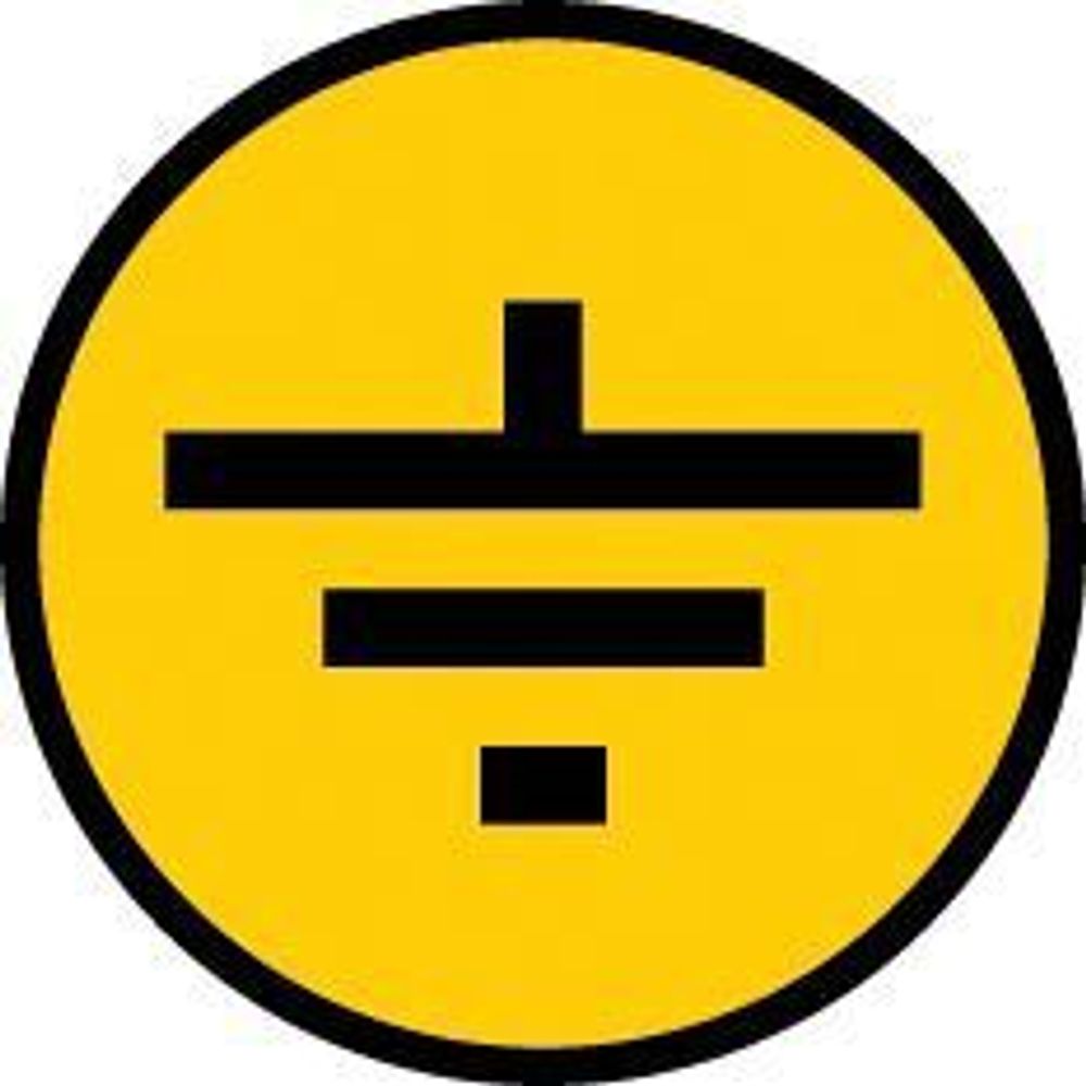 Символ "Заземление" 30х30 IEK YPC20-ZAZEM-1-096