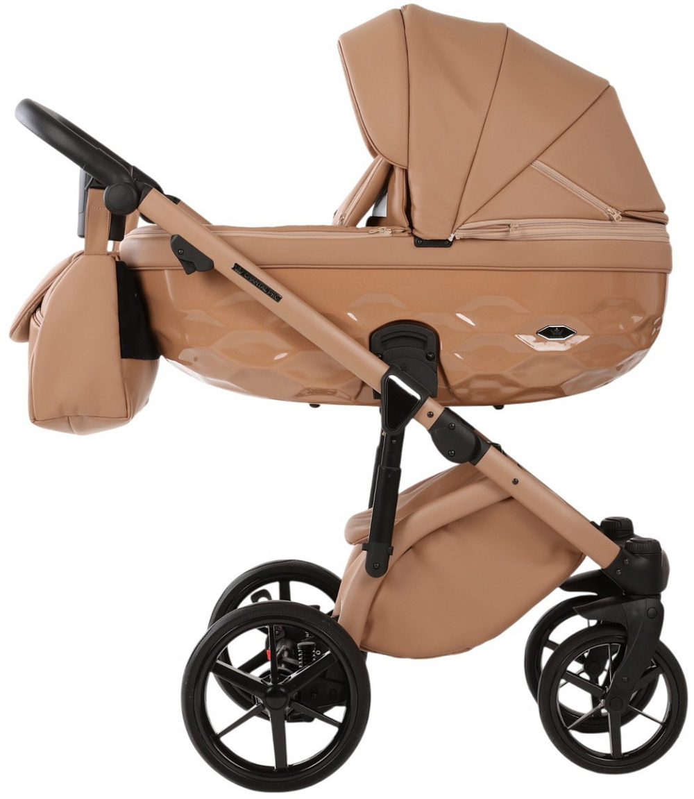 Детская коляска Adamex Chantal Pro Natura 3 в 1 CN-5-CAMEL (Т. БЕЖ. КОЖА)