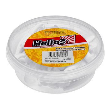 Виброхвост несъедоб. Guru 3,0'/7,62 см White 30шт. (HS-29-001-N-30) Helios
