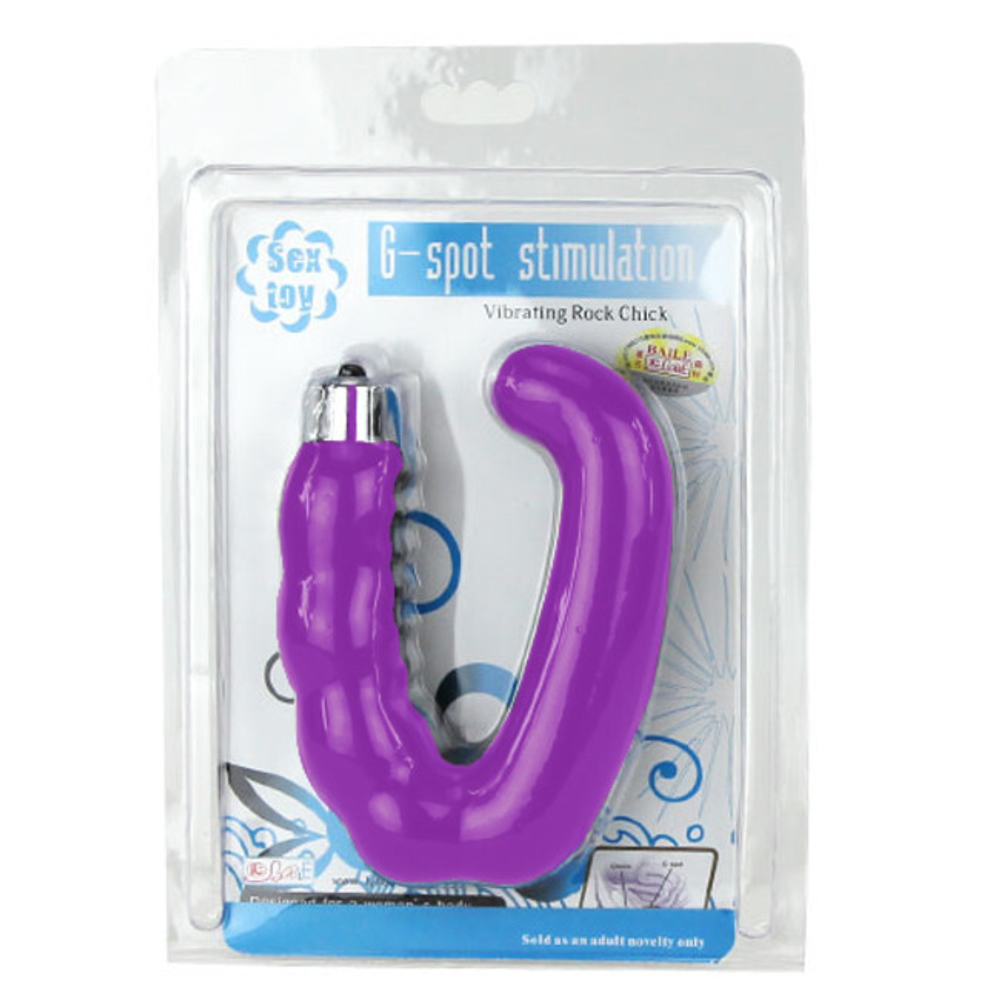 Женский массажер для G-точки и клитора G-spot stimulation (Цвет: фиолетовый)