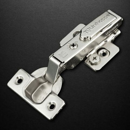 Петля накладная 110 с регулируемым доводчиком, с декор. накладкой UNIHOPPER HUTTON 3D