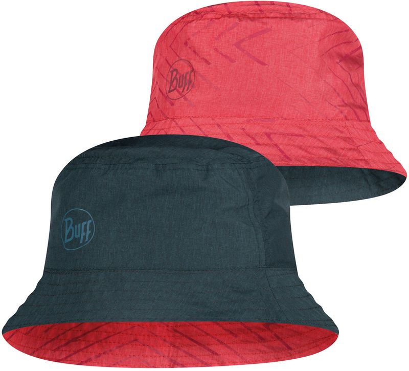 Панама двухсторонняя Buff Travel Bucket Hat Collage Red-Black Фото 1
