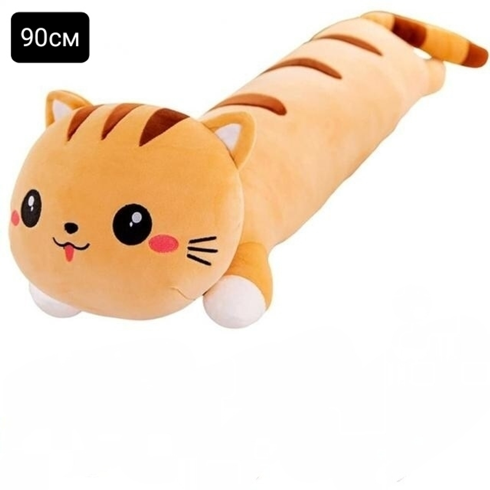 Мягкая игрушка, подушка - обнимашка "Кот батон, Кот валик" 50/ 70/ 90/ 110/ 130см