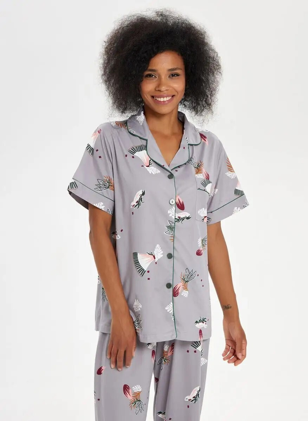 [m]Пижама штаны+рубашка к/р В2524