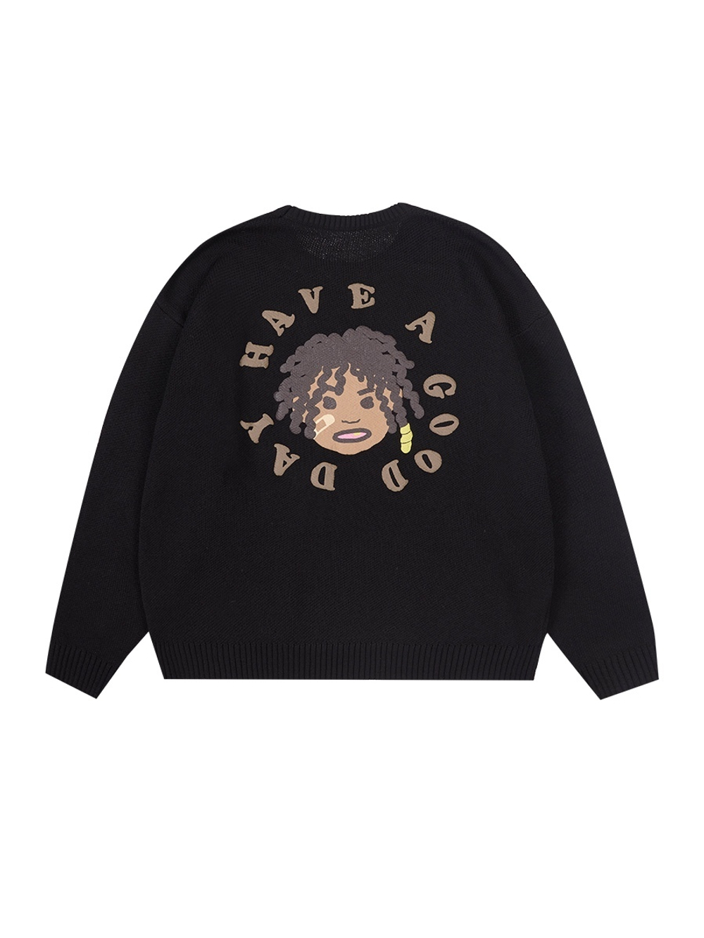 Свитер HARSHandCRUEL "BLM Logo" Oversized Knitted Sweater