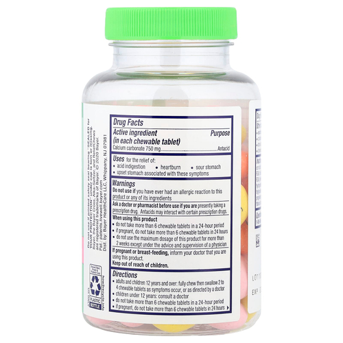 Alka-Seltzer, Heartburn Reliefchews®, фруктовое ассорти, 66 жевательных таблеток (750 мг в 1 таблетке)