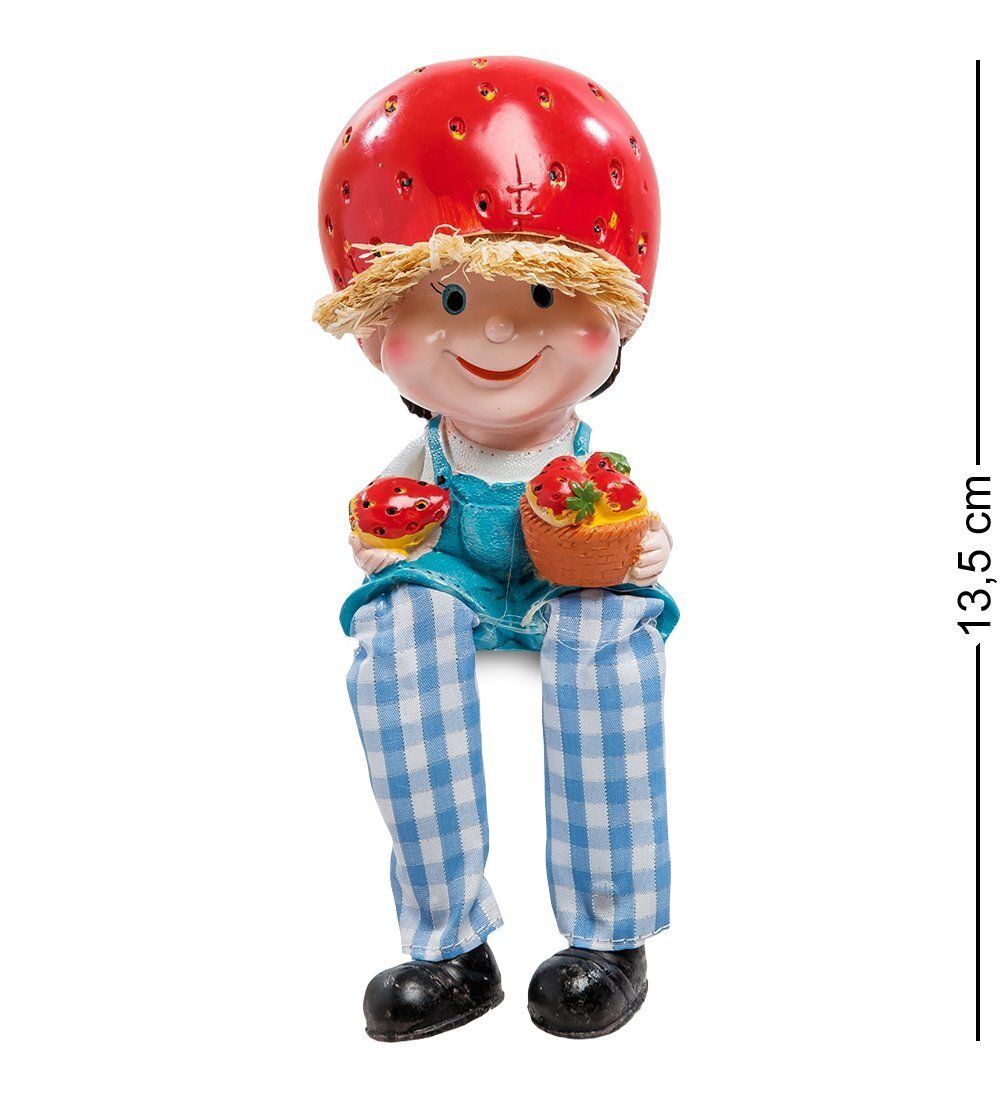 GAEM Art MN-137-A Фигурка. «Домовенок с урожаем клубники»