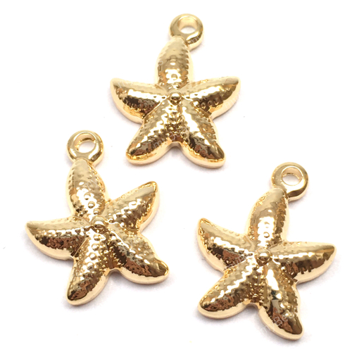 Подвеска "Морская звезда" 20х16 мм, позолота