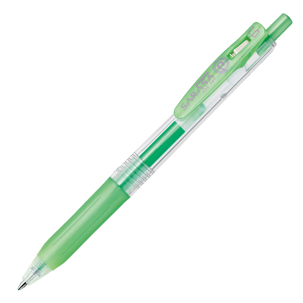Ручка гелевая Zebra Sarasa Clip Metallic Color (блестящая зелёная / Shiny Green 1,0 мм)