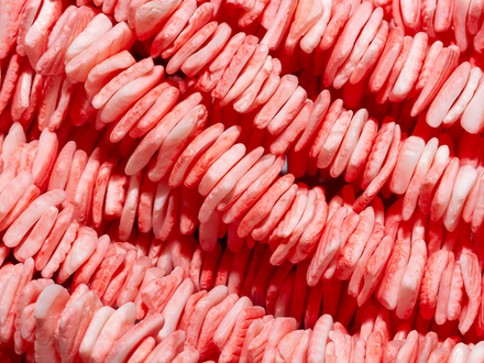 Нить бусин из ракушек freeform, 10мм