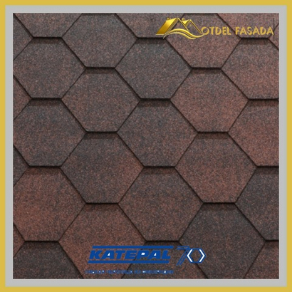 Гибкая черепица KATEPAL Jazzy Красный3 м2