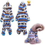 Комбинезон зимний для мелких и средних пород собак «МОДНЫЙ БРО», цвет голубой, р L