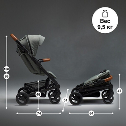 Детская прогулочная коляска Mutsy Nexo Moss grey
