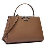 Кожаная сумка-трапеция Eleanor TORY BURCH - коричневый(153215)