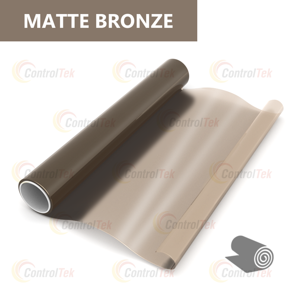 Пленка для окон декоративная MATTE BRONZE ControlTek, рулон (ширина рулона 1,524 м.)
