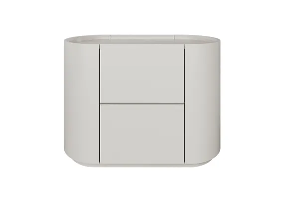 Тумба прикроватная Lagom 2 ящика ширина 60 см (дымка)