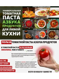 Томатная паста Азбука продуктов 3,5 кг (70г * 50шт)