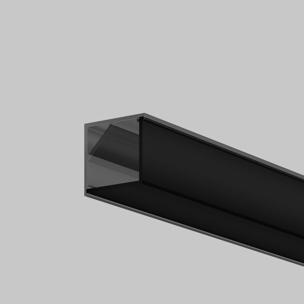 Рассеиватель для профиля 16×16 (Угол, Чёрный, 2 м), Maytoni ALM-1616S-B-DF-2M 642028