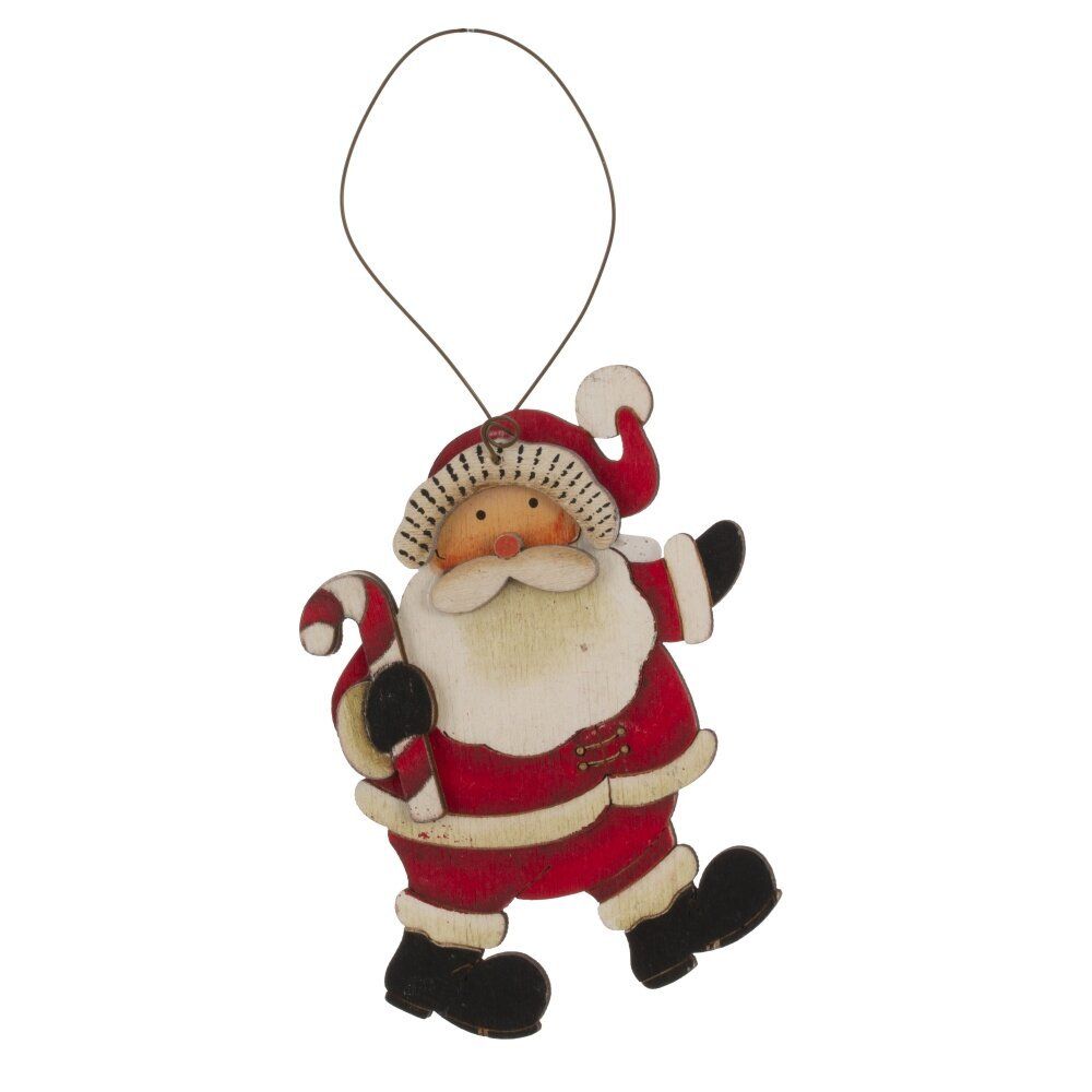 GAEM Изделие декоративное подвесное "Дед Мороз", L9 W1 H10,5 см, 3в.