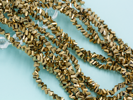 Нить бусин для украшений 4мм (ювелирное стекло)