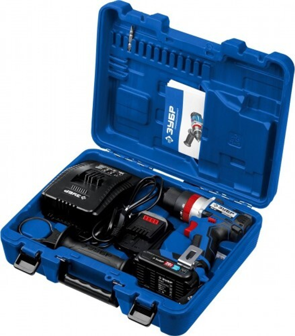 Дрель-шуруповерт аккумуляторная ЗУБР DBS-201-42 Профессионал