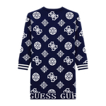 Платье трикотажное GUESS Синий/Белый орнамент Девочка