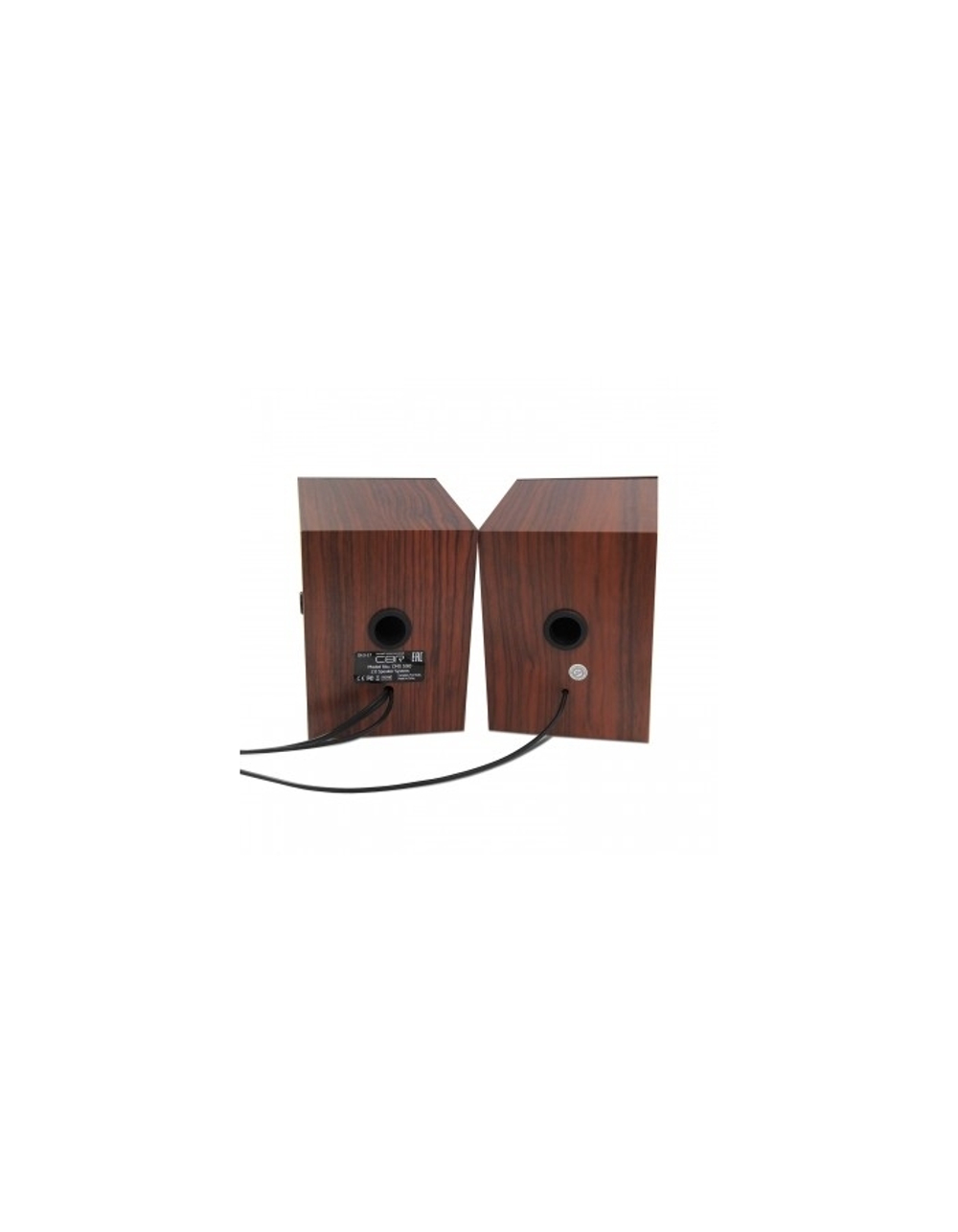 CBR CMS 590 Brown, Акустическая система 2.0, питание USB, 2х5 Вт (10 Вт RMS), материал корпуса MDF, 3.5 мм линейный стереовход, регул. громк., выход на наушники, длина кабеля 1,5 м, цвет коричневый