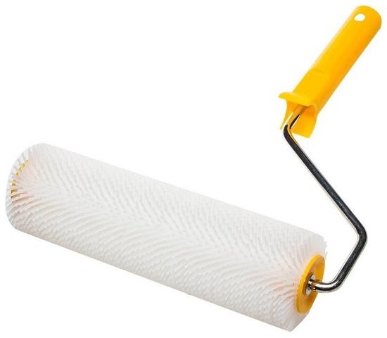 Валик игольчатый STAYER для наливных полов в сборе, 75х250мм