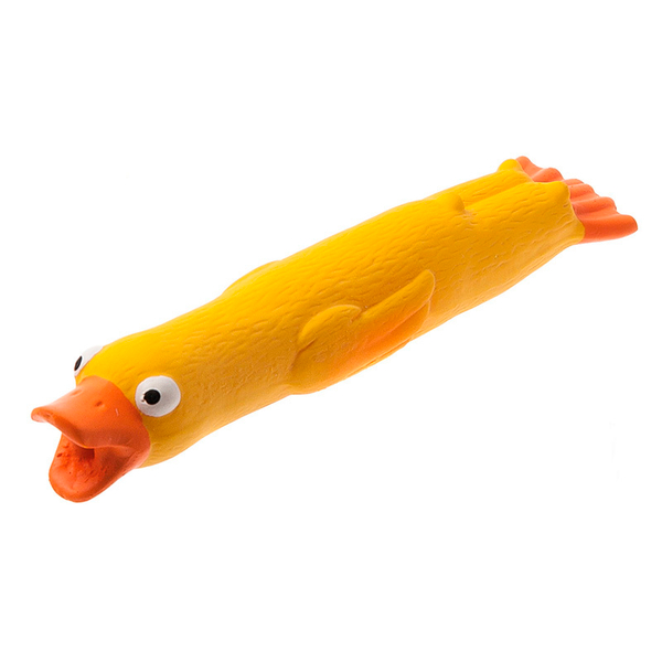 Игрушка латекс "Утка со звуком" 19 см
