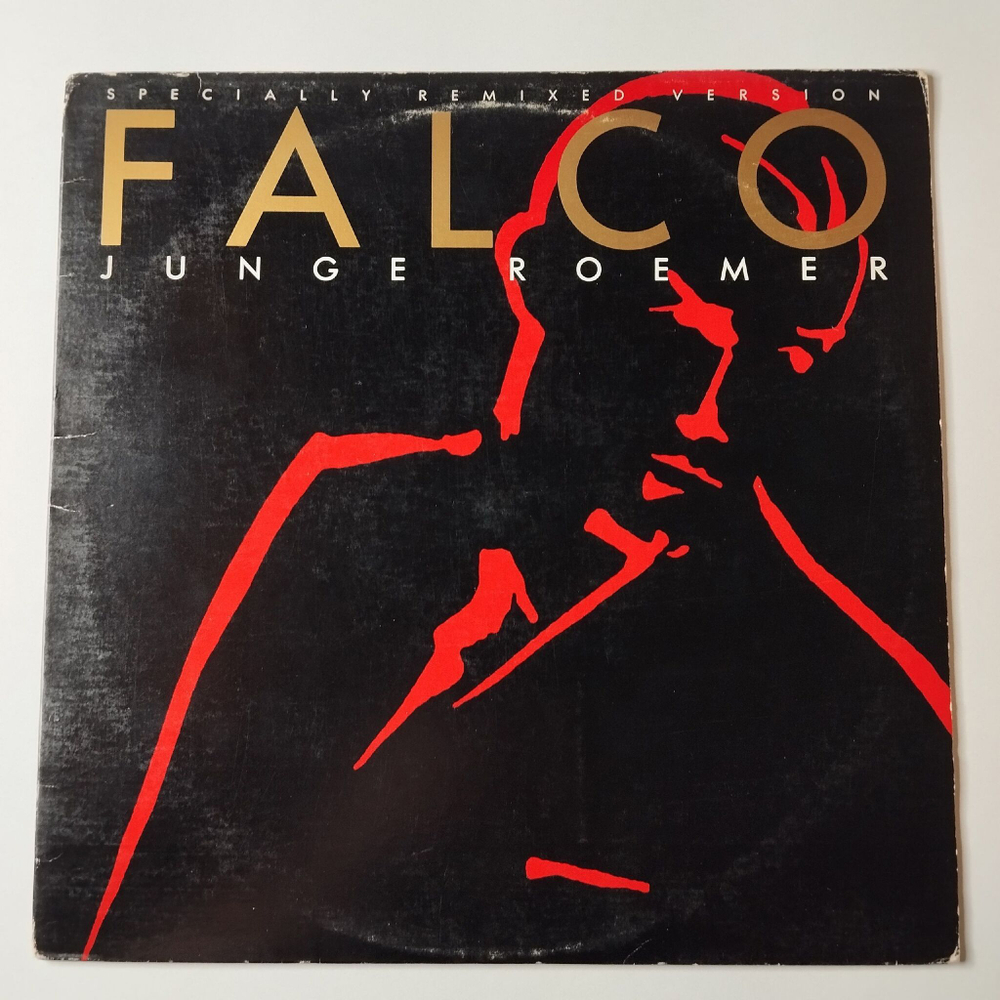 Винтажная виниловая пластинка LP Falco Junge Roemer (Specially Remixed Version) Maxi Single (USA 1984)