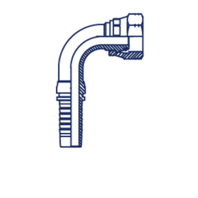 Фитинг DN 08 DKO-L (Г) 14x1.5 8 (90)