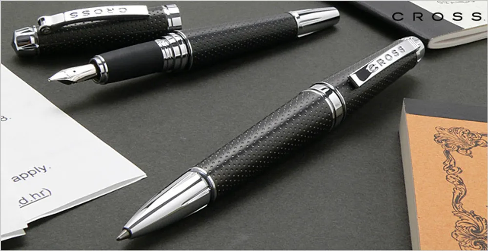 Cross C-Series Carbon Black Ballpoint Pen Item# AT0395-3 - Image 2