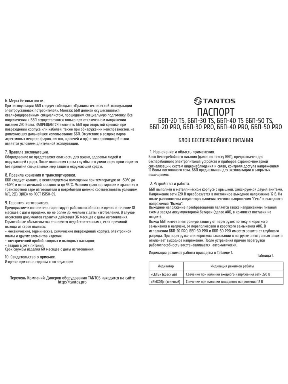 Источник бесперебойного питания ББП-40 PRO