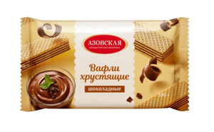 ВАФЛИ АКФ СО ВКУСОМ ШОКОЛАДА 200ГР