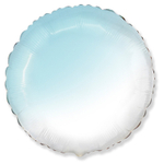 Шар фольгированный Круг 45 см (Голубой)