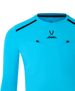 Футболка судейская с длинным рукавом DIVISION PerFormDRY Referee LS Tee, голубой
