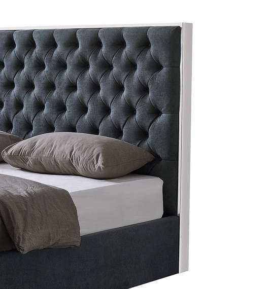 Кровать с подъемным механизмом Dalsa 160х200 см, темно-серая