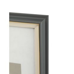 Фоторамка FA Фиеста 10х15 пластиковая со стеклом графитовый | FA фототовары