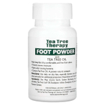 Tea Tree Therapy, Антисептическая пудра для ног с маслом чайного дерева, без запаха, 85 г (3 унции)