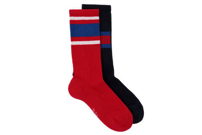 носки 2 пары flag Tommy Hilfiger - красный(394020001)