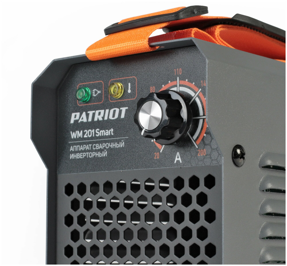 Аппарат сварочный PATRIOT WM 201 Smart /MMA /200 А/ 8,3 кВт/ ПВ 60%/ работа от 140 В