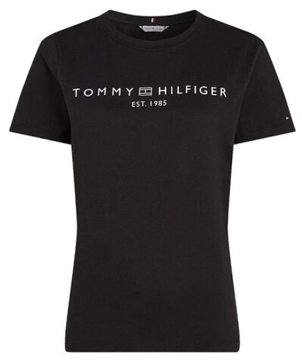Женская теннисная футболка Tommy Hilfiger Regular Corp Logo C-NK SS